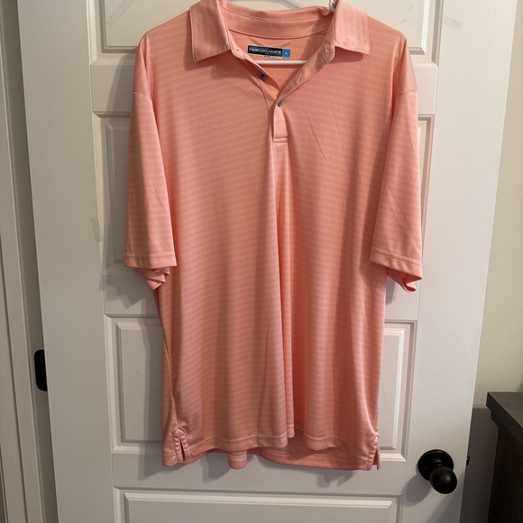 Mens‎ Worn L Roundtree and Yorke Collared Shirt Pink - Picture 1 of 3